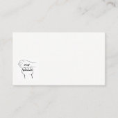 ASLの耳が聞こえない支持者の名刺 名刺 (正面)