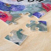 ASLの花および私は愛します ジグソーパズル (側面)