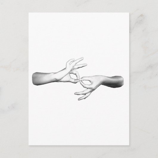 ASLの通訳 ポストカード (正面)