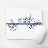 ASLはマウスパッドblkおよび青を揺すります マウスパッド (マウス)