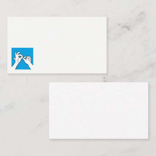 ASLは名刺を解釈します 名刺 (正面/裏面)