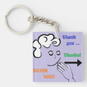 ASLは感謝していしています! キーホルダー (正面)