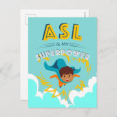 ASLは私の超大国 ポストカード (正面/裏面)