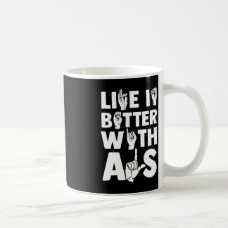 ASLろう者認識度および手話2 コーヒーマグカップ
