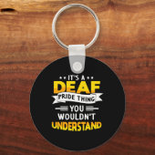 ASLろう者認識度難聴と手話 キーホルダー (裏面)