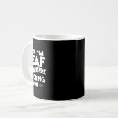 ASLろう者認識度難聴ろう文化S コーヒーマグカップ (正面左)