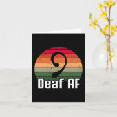 ASLろう者AF手話ろう者認識度 カード (黄色い花)