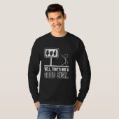ASLアメリカおもしろい手話ろう認識度 Tシャツ (正面フル)