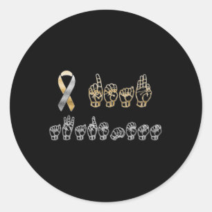 ASLアメリカ手話ろう認識度 ラウンドシール