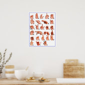 ASLアメリカ手話通訳ろうポスター ポスター (キッチン)