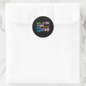 ASLアメリカ手話7月の4th信仰の希望 ラウンドシール (バッグ)