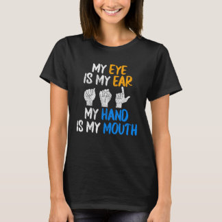 ASLアメリカ手話 Tシャツ