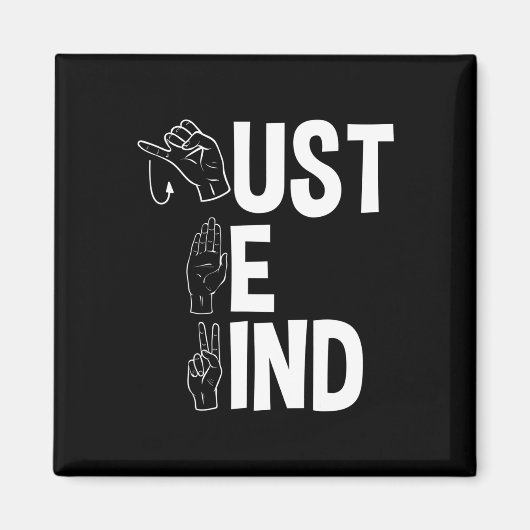 ASLアルファベットアメリカンシン言語ASL先生ジュ マグネット (正面)