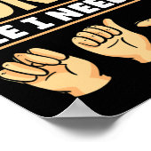 ASLアルファベットアメリカンシン言語ASL先生I ポスター (角)