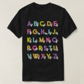 ASLアルファベットサイン言語フォーエバーピンク Tシャツ (デザイン正面)