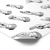 ASLアルファベットポスター ポスター (角)