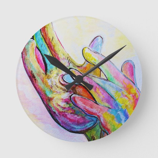 ASLイエス ラウンド壁時計 (正面)