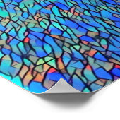 ASLイエズスのステンドグラス効果ポスター ポスター (角)