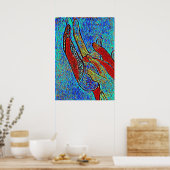 ASLイエズスのステンドグラス効果ポスター ポスター (キッチン)