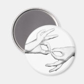 ASLインタプリタ マグネット (正面/裏面)