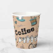 ASLコーヒー紙カップ 紙コップ (左)