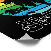 Aslサイン言語服ビーチろう認識度トップ ポスター (角)