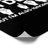 ASLサイン言語私も耳が聞こえない ポスター (角)