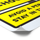 ASLスクールゾーン ポスター (角)