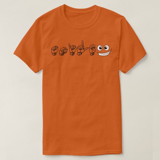 ASLスマイル Tシャツ (デザイン正面)