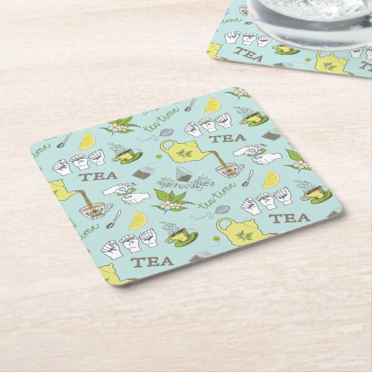 ASLティーコースター スクエアペーパーコースター (アングル)