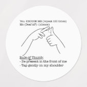 ASLデザイン - 大雑把なルール ラベル (デザイン2)