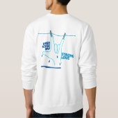 ASLデザイン - 洗って、すすいで、乾かして愛してる スウェットシャツ (裏面)