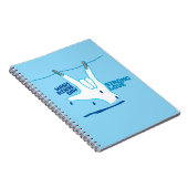 ASLデザイン - 洗って、すすいで、乾かして愛してる ノートブック (右側)