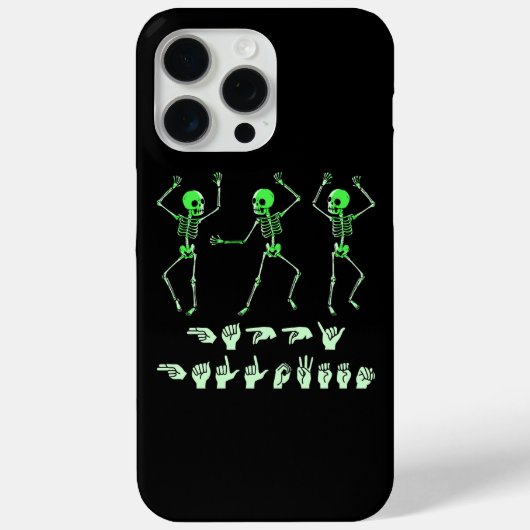 ASLハッピーハローウィンI – かわいいシ不気味ーズ Case-Mate iPhoneケース (裏面)