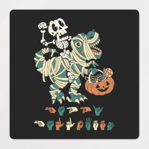 ASLハッピーハローウィンII – かわいいシーズン不気味 ラベル