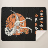 ASLハッピーハローウィンIII – かわいいシ不気味ーズ シェルパブランケット (正面(横))