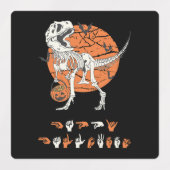 ASLハッピーハローウィンIII – かわいいシ不気味ーズ ラベル (デザイン2)
