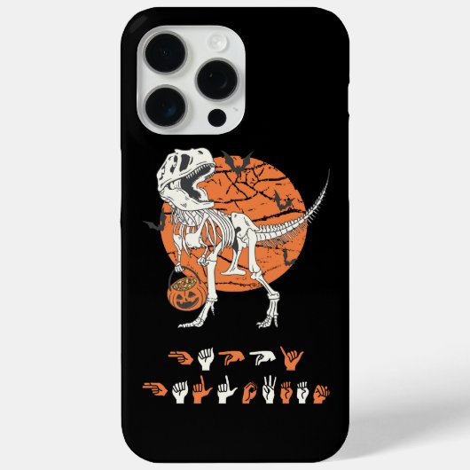 ASLハッピーハローウィンIII – かわいいシ不気味ーズ Case-Mate iPhoneケース (裏面)