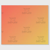 ASLハッピーバースデー/手のシンボルや象徴と指のスペル ラッピングペーパー (フラット)