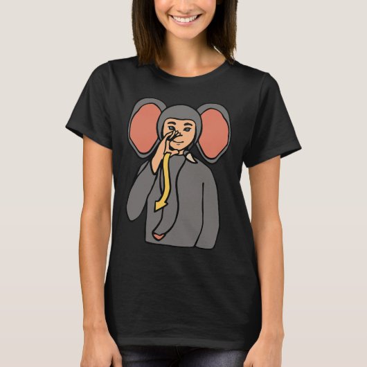 Aslハンドジェスチャーろう難聴認識度少年 Tシャツ (正面)