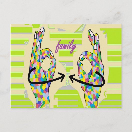 ASLファミリー ポストカード (正面)