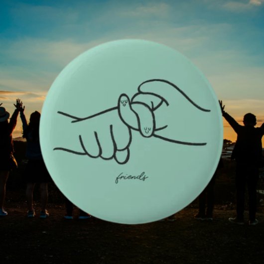 ASLフレンズのボタン – 小さなサイン、大きな意味 缶バッジ