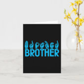 ASLブラザーアメリカン手話ろう認識度 カード (黄色い花)