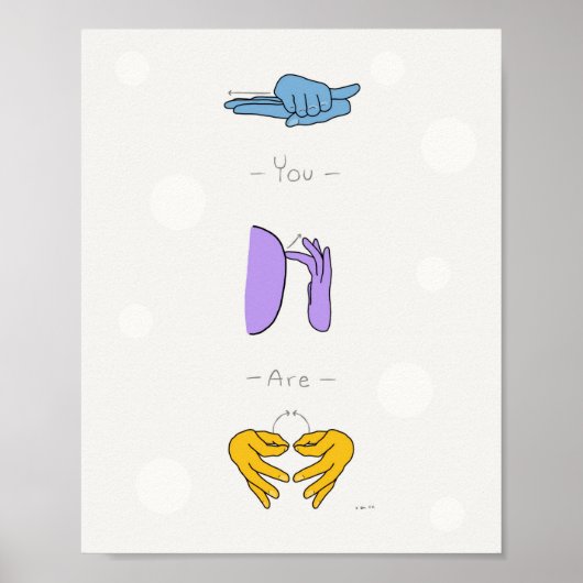 ASLムービー頭が切れる引用文 ポスター (正面)