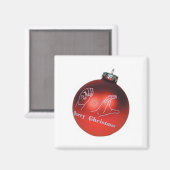 ASLメリークリスマスマグネット マグネット (正面/裏面)