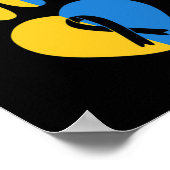 ASLラブサインノンバーバル・ダウン症候群認識度H ポスター (角)