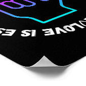 ASLラブサイン障害認識度 ポスター (角)