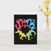 ASLラブサイン非言語自閉症支援認識度 カード (黄色い花)