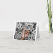 ASLレターJ （イメージコラージュ付） サンキューカード (正面)