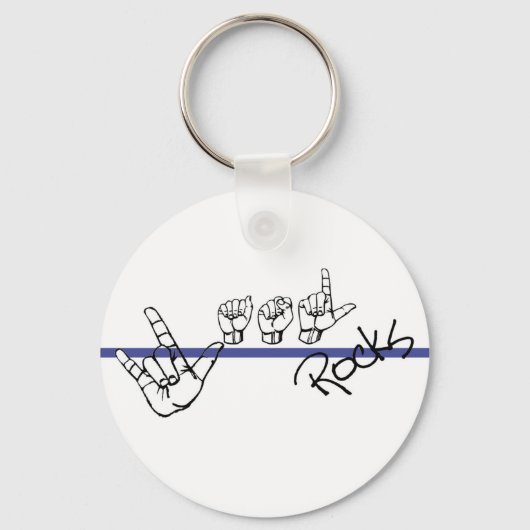 ASLロックキーチェーン キーホルダー (正面)